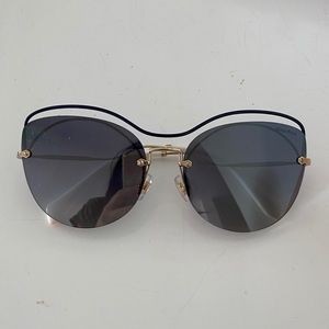 MIU MIU oversized embellished glasses